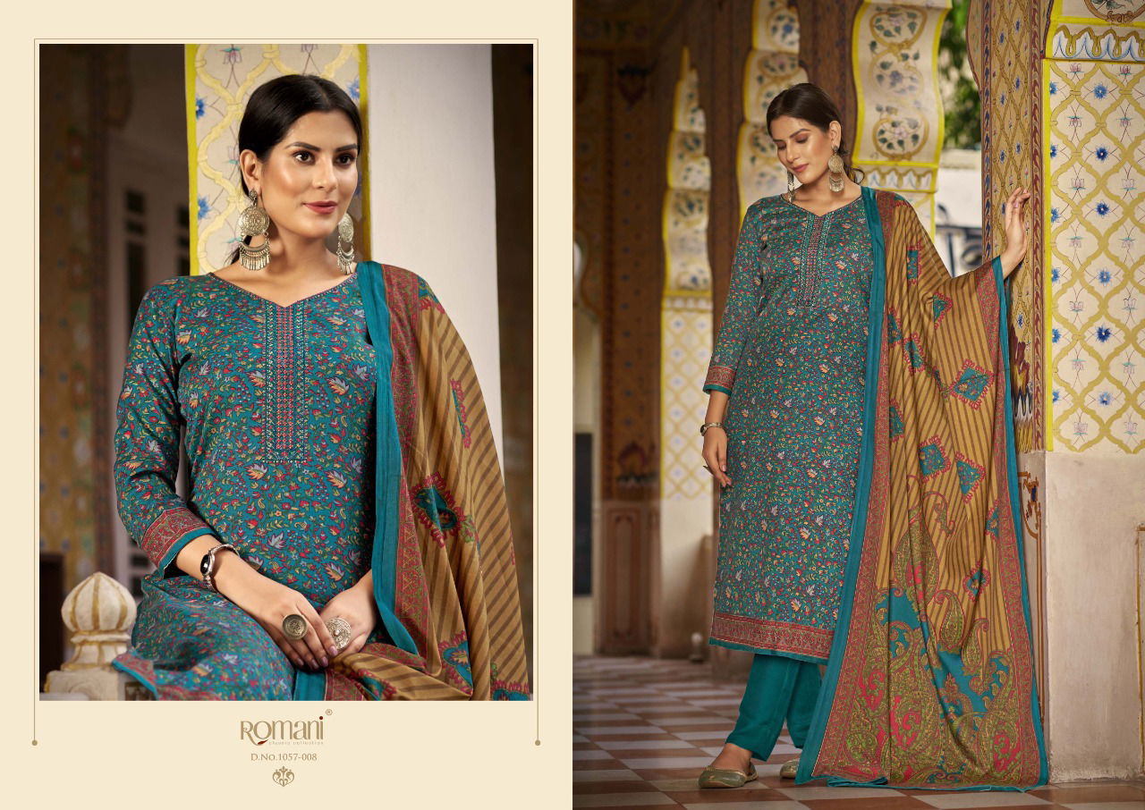 Romani Soneri New Exclusive Wear Pashmina Wholesale Dress Material Collection